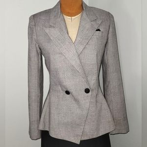 Glen plaid wrap blazer  Sz 10  🇺🇸